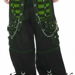 Tripp Darkstreet NYC - "Armageddon II" Bondage Pants (Black / Toxic Green)