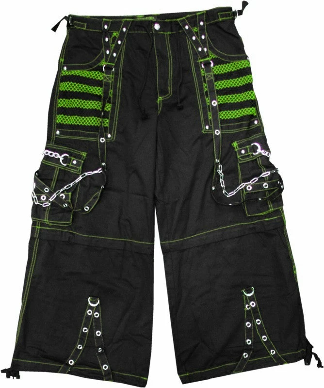 Tripp Darkstreet NYC - "Armageddon II" Bondage Pants (Black / Toxic Green) 8 Tripp Darkstreet NYC - "Armageddon II" Bondage Pants (Black / Toxic Green)