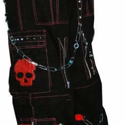 Tripp Darkstreet NYC - "Electro Skull" Bondage Pants (Black/Red) 18 Tripp Darkstreet NYC -