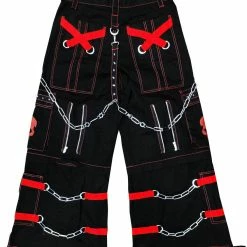 Tripp Darkstreet NYC - "Electro Skull" Bondage Pants (Black/Red) 23 Tripp Darkstreet NYC -