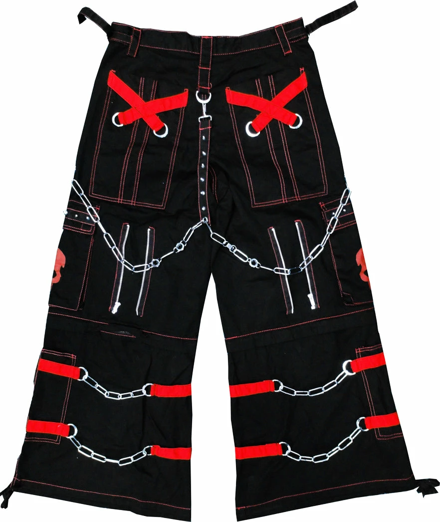 Tripp Darkstreet NYC - "Electro Skull" Bondage Pants (Black/Red) 11 Tripp Darkstreet NYC - "Electro Skull" Bondage Pants (Black/Red)