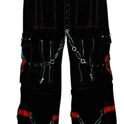 Tripp Darkstreet NYC - "Electro Skull" Bondage Pants (Black/Red) 25 Tripp Darkstreet NYC -