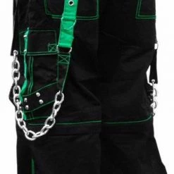 Tripp Darkstreet NYC - "Fallout" Bondage Pants (Black / Green)