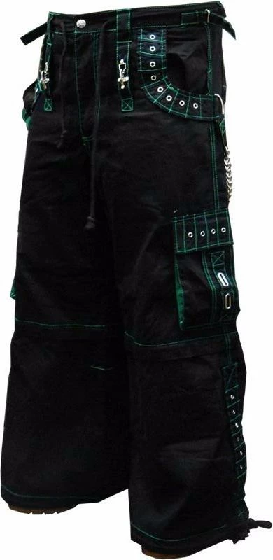 Tripp Darkstreet NYC - "Serpent" Bondage Pants (Black/Green) 4 Tripp Darkstreet NYC - "Serpent" Bondage Pants (Black/Green)