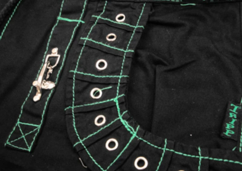 Tripp Darkstreet NYC - "Serpent" Bondage Pants (Black/Green) 10 Tripp Darkstreet NYC - "Serpent" Bondage Pants (Black/Green)