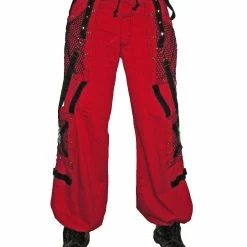 Tripp Darkstreet NYC - "Symbol" Bondage Pants (Red & Black)