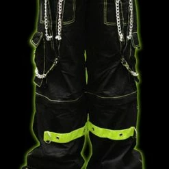 Tripp Darkstreet NYC - "Toxic Avenger" Bondage Pants (Black/Neon Green)