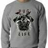 Bewild Tupug Pug Life Adult Crewneck