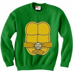 Bewild Halloween Prints Turtle Costume With Letter Buckle Crewneck Sweatshirt 20 Bewild Halloween Prints Turtle Costume With Letter Buckle Crewneck Sweatshirt