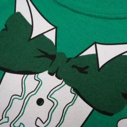 Bewild Men's T-Shirts Tuxedo Shirt - Men's Irish Green Tuxedo T-Shirt With Ruffles