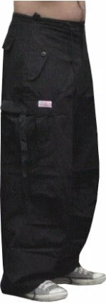 Bewild UFO Cotton Parachute Pants (Black) Basic Unisex UFO