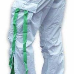 Bewild UFO Girly Hipster Pants With Expandable Bottoms (White & Lime)