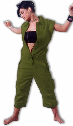 Bewild UFO Unisex Short Coverall Suit (Olive)