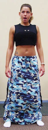 Bewild UFO Skirts & Coveralls Ufo Utility Cargo Skirt (Blue Camo)