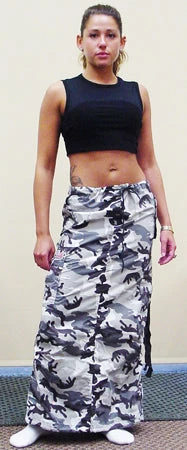 Bewild UFO Skirts & Coveralls Ufo Utility Cargo Skirt (Grey Camo)