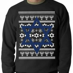Bewild Jewish Star Hanukkah Crewneck Sweatshirt 10 Bewild Jewish Star Hanukkah Crewneck Sweatshirt