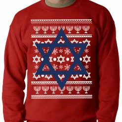 Bewild Jewish Star Hanukkah Crewneck Sweatshirt 11 Bewild Jewish Star Hanukkah Crewneck Sweatshirt