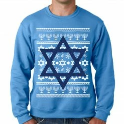 Bewild Jewish Star Hanukkah Crewneck Sweatshirt