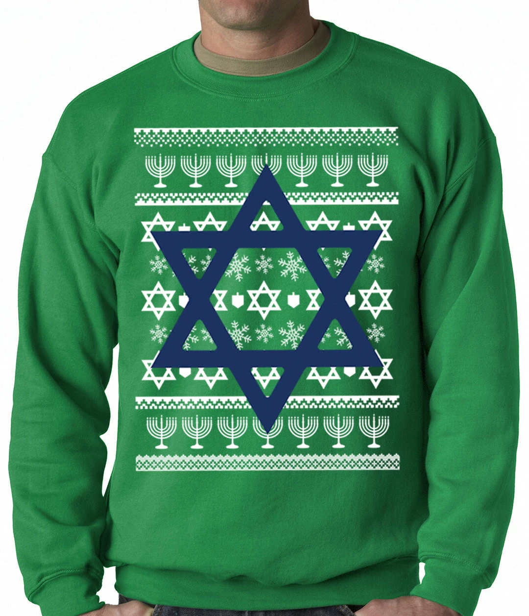 Bewild Jewish Star Hanukkah Crewneck Sweatshirt 7 Bewild Jewish Star Hanukkah Crewneck Sweatshirt