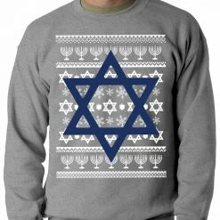 Bewild Jewish Star Hanukkah Crewneck Sweatshirt 13 Bewild Jewish Star Hanukkah Crewneck Sweatshirt