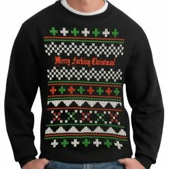 Bewild Ugly Christmas Sweater - Merry F*cking Christmas Crewneck Sweatshirt