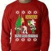 Bewild Santa And The Stripper Crewneck Sweatshirt Holiday Prints