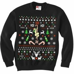 Bewild Ugly Christmas Sweater - Sexy Girl Stripper Pole Adult Crewneck 7 Bewild Ugly Christmas Sweater - Sexy Girl Stripper Pole Adult Crewneck