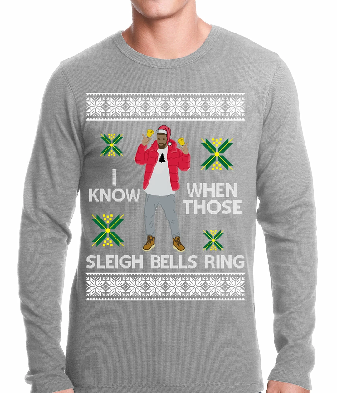 Bewild I Know When Those Sleigh Bells Ring Adult Thermal 6 Bewild I Know When Those Sleigh Bells Ring Adult Thermal