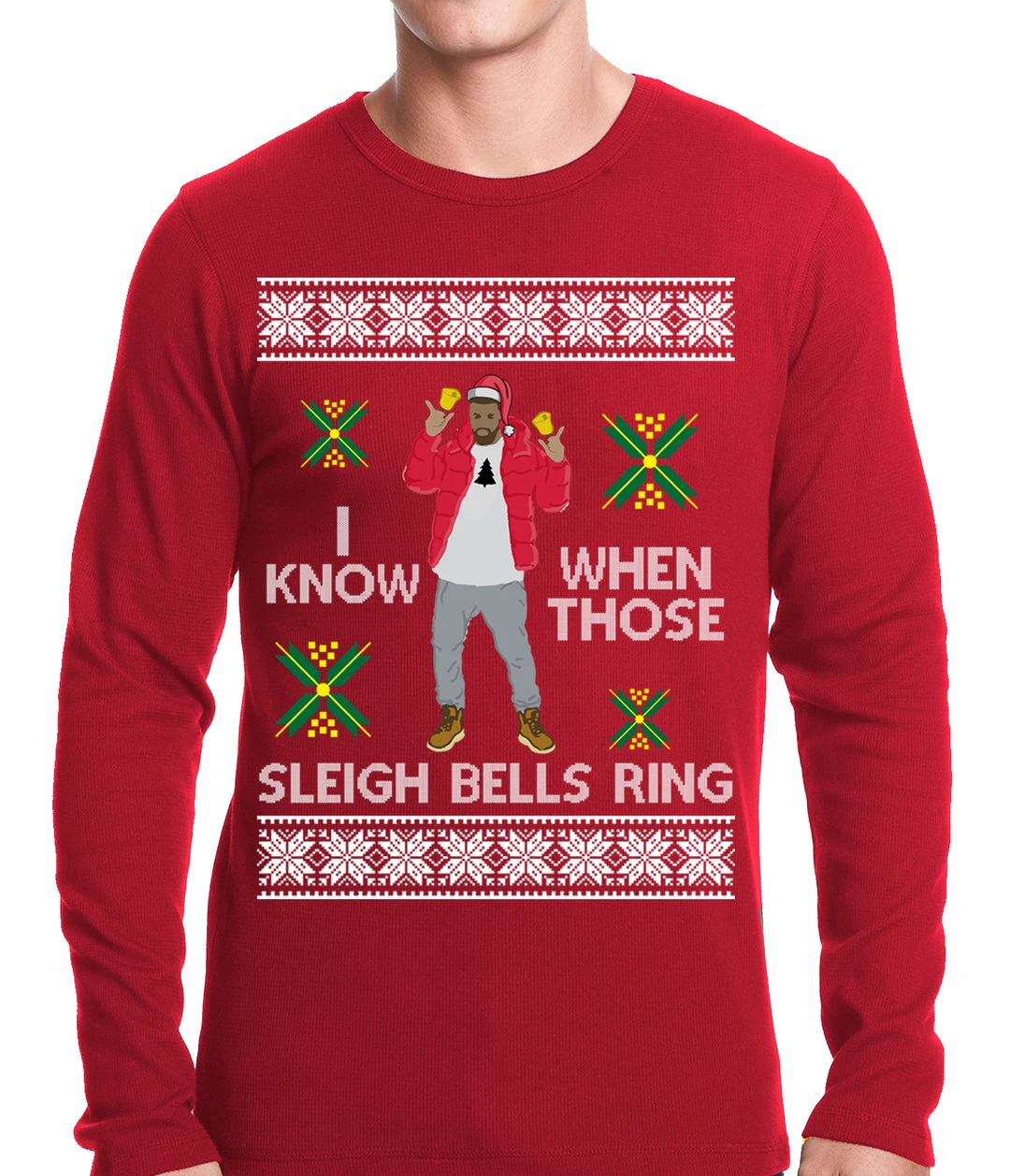Bewild I Know When Those Sleigh Bells Ring Adult Thermal 4 Bewild I Know When Those Sleigh Bells Ring Adult Thermal