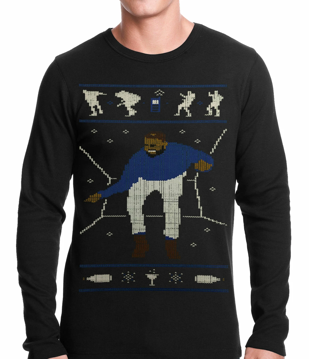 Bewild Ugly Christmas Thermal - Dancing Man Thermal Shirt Holiday Prints 4 Bewild Ugly Christmas Thermal - Dancing Man Thermal Shirt Holiday Prints
