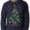Bewild Ugly Christmas Sweater - Emoji Christmas Tree Ugly Christmas Adult Crewneck Holiday Prints