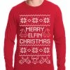 Bewild Holiday Prints Ugly Christmas Thermal - Merry Elfin Christmas Funny Ugly Christmas Thermal Shirt 2 Bewild Holiday Prints Ugly Christmas Thermal - Merry Elfin Christmas Funny Ugly Christmas Thermal Shirt
