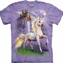 Bewild Unicorn, Castle And Rainbow T-shirt The Mountain Apparel