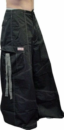 Bewild Unisex 40 " Wide Leg UFO Pants (Black/Grey)