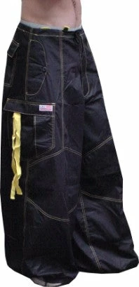 Bewild Unisex 40 " Wide Leg UFO Pants (Navy/Yellow) 40" Wideleg UFO