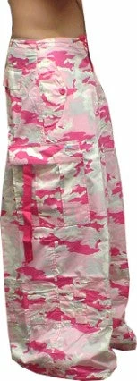 Bewild Unisex 40 " Wide Leg UFO Pants (Pink Camo)