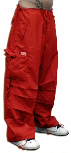 Bewild Unisex Basic UFO Pants (Red)