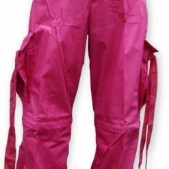 Bewild Zip Off UFO Unisex Basic UFO Pants W/ Zip Off Legs To Shorts (Hot Pink)