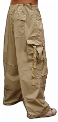 Bewild Unisex Basic UFO Pants W/ Zip Off Legs To Shorts (Khaki) Zip Off UFO