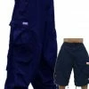 Bewild Unisex Basic UFO Pants W/ Zip Off Legs To Shorts (Navy) 1 Bewild Unisex Basic UFO Pants W/ Zip Off Legs To Shorts (Navy)