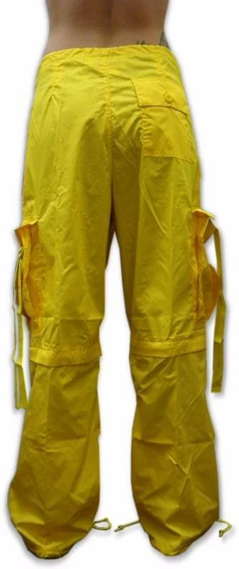 Bewild Unisex Basic UFO Pants W/ Zip Off Legs To Shorts (Yellow) 7 Bewild Unisex Basic UFO Pants W/ Zip Off Legs To Shorts (Yellow)