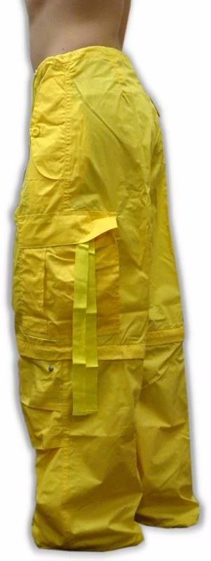 Bewild Unisex Basic UFO Pants W/ Zip Off Legs To Shorts (Yellow) 8 Bewild Unisex Basic UFO Pants W/ Zip Off Legs To Shorts (Yellow)
