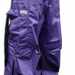 Bewild Unisex Basic UFO Pants With Expandable Bottoms (Purple / Black)