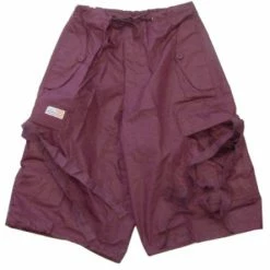 Bewild Unisex Basic UFO Shorts (Burgundy) Basic Unisex UFO Shorts