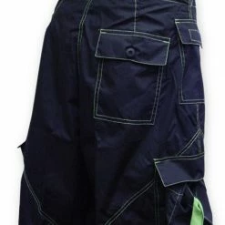 Bewild Basic Unisex UFO Unisex UFO Pants With Contrast Color (Black / Limey)