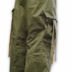 Bewild Unisex UFO Pants With Contrast Color (Olive Green/Khaki)