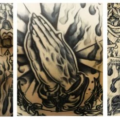 Bewild Illusion Tattoos Men's Full Body Tattoo Shirt - Prison Ink Full Body Tattoo Shirt