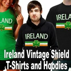 Bewild Ireland Vintage Shield International Girls T-Shirt Nationality & Ethnic