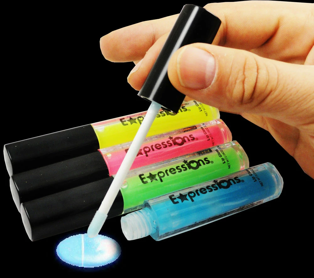 Bewild Glow In The Dark Lip Gloss (4-Piece Set) Glow & Black Light Make Up 12 Bewild Glow In The Dark Lip Gloss (4-Piece Set) Glow & Black Light Make Up