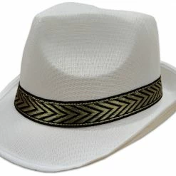 Bewild Classic White Mesh Fedora Hat Buckets & Fedoras 13 Bewild Classic White Mesh Fedora Hat Buckets & Fedoras